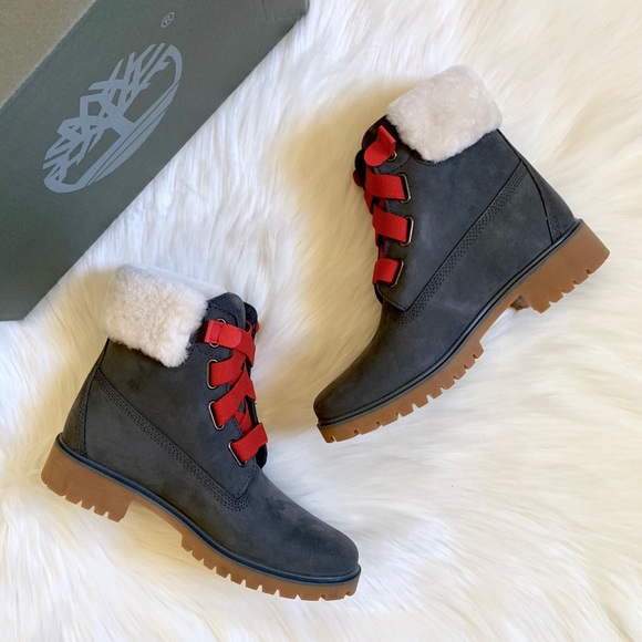 Timberland Jayne 6” WP Convenience Dark Grey Boots - Picture 2 of 7